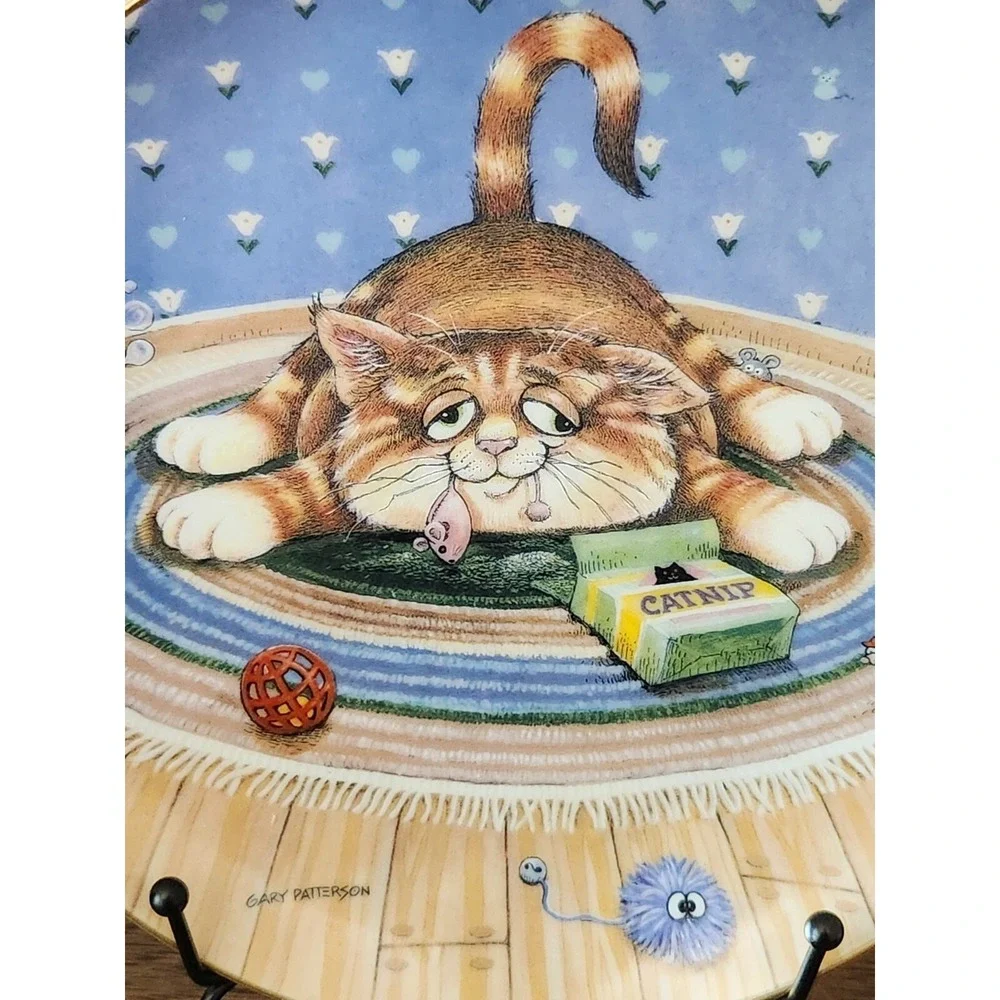 Gary Patterson Comical Cats Danbury Mint Vintage Plate 